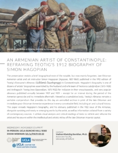 An Armenian Artist of Constantinople: Reframing Teotig's 1912 Biography of Simon Hagopian